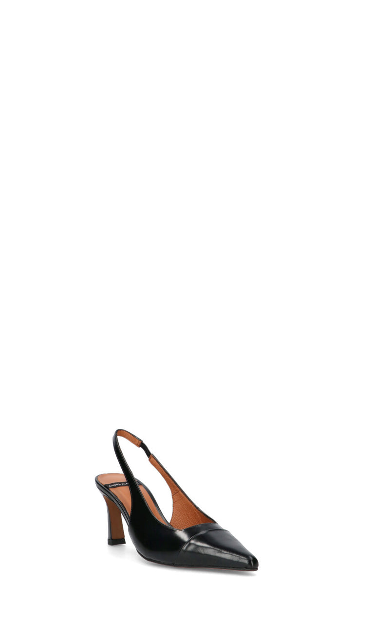 ANGEL ALARCON Slingback donna nera in pelle