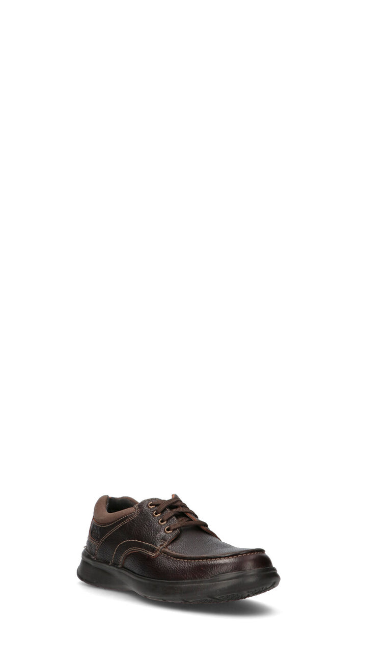 CLARKS ESSENTIALS Stringata uomo marrone in pelle