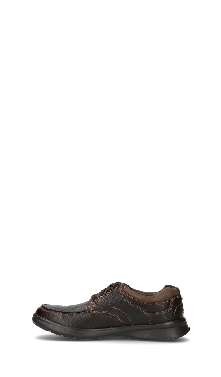 CLARKS ESSENTIALS Stringata uomo marrone in pelle