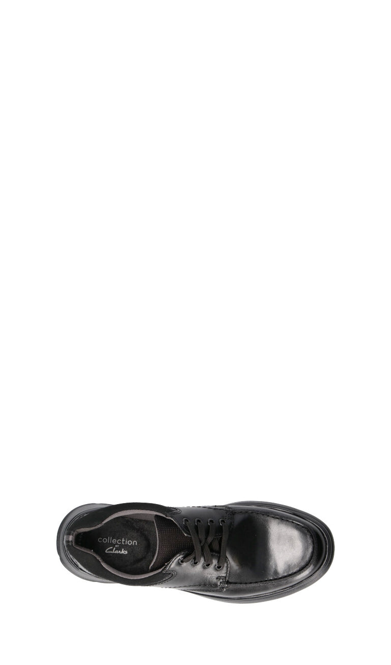 CLARKS ESSENTIALS Sneaker uomo nera in pelle