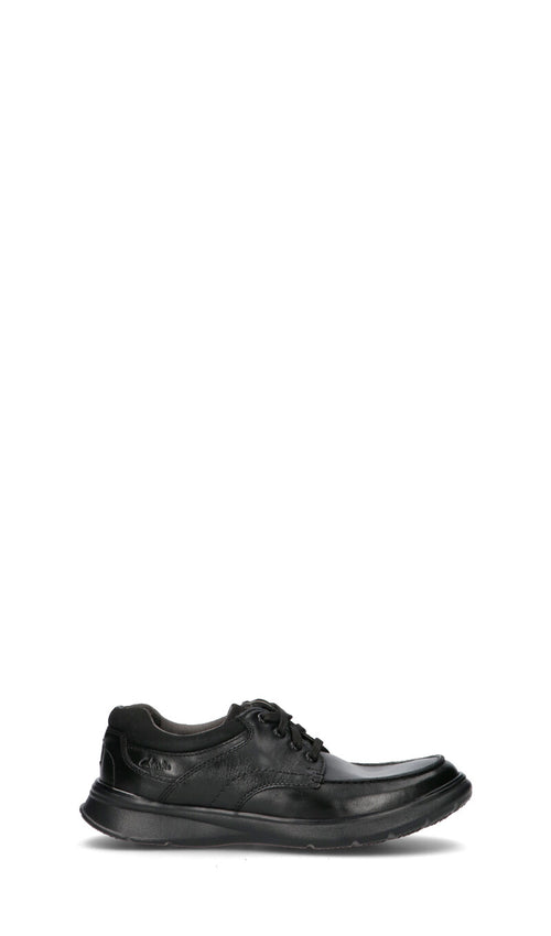 CLARKS ESSENTIALS Sneaker uomo nera in pelle