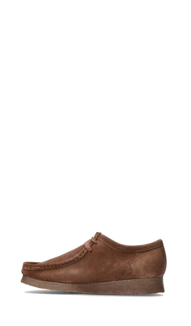 CLARKS ORIGINALS Stringata uomo marrone in suede