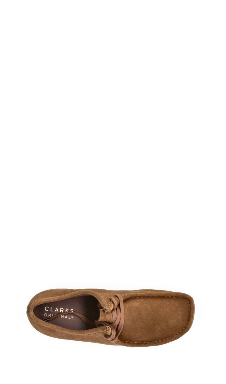 CLARKS ORIGINALS Stringata uomo marrone in suede