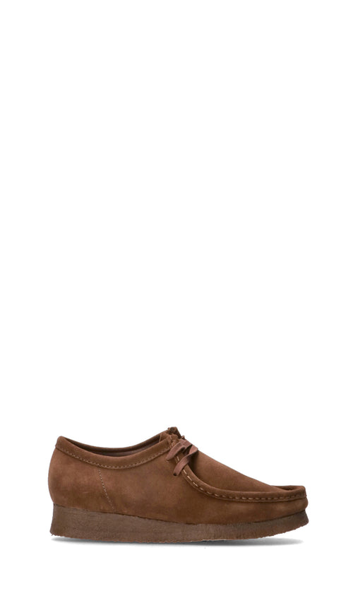 CLARKS ORIGINALS Stringata uomo marrone in suede