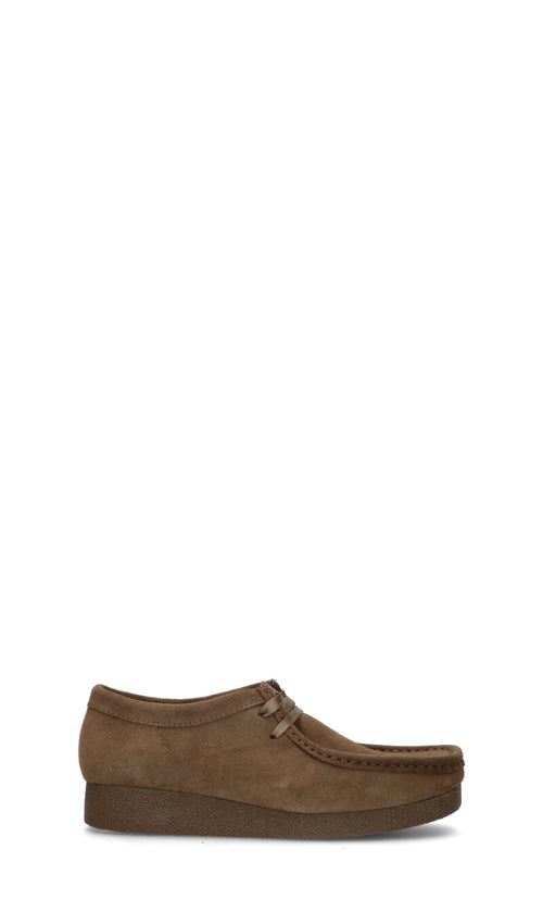 CLARKS CORE Stringata donna verde in pelle