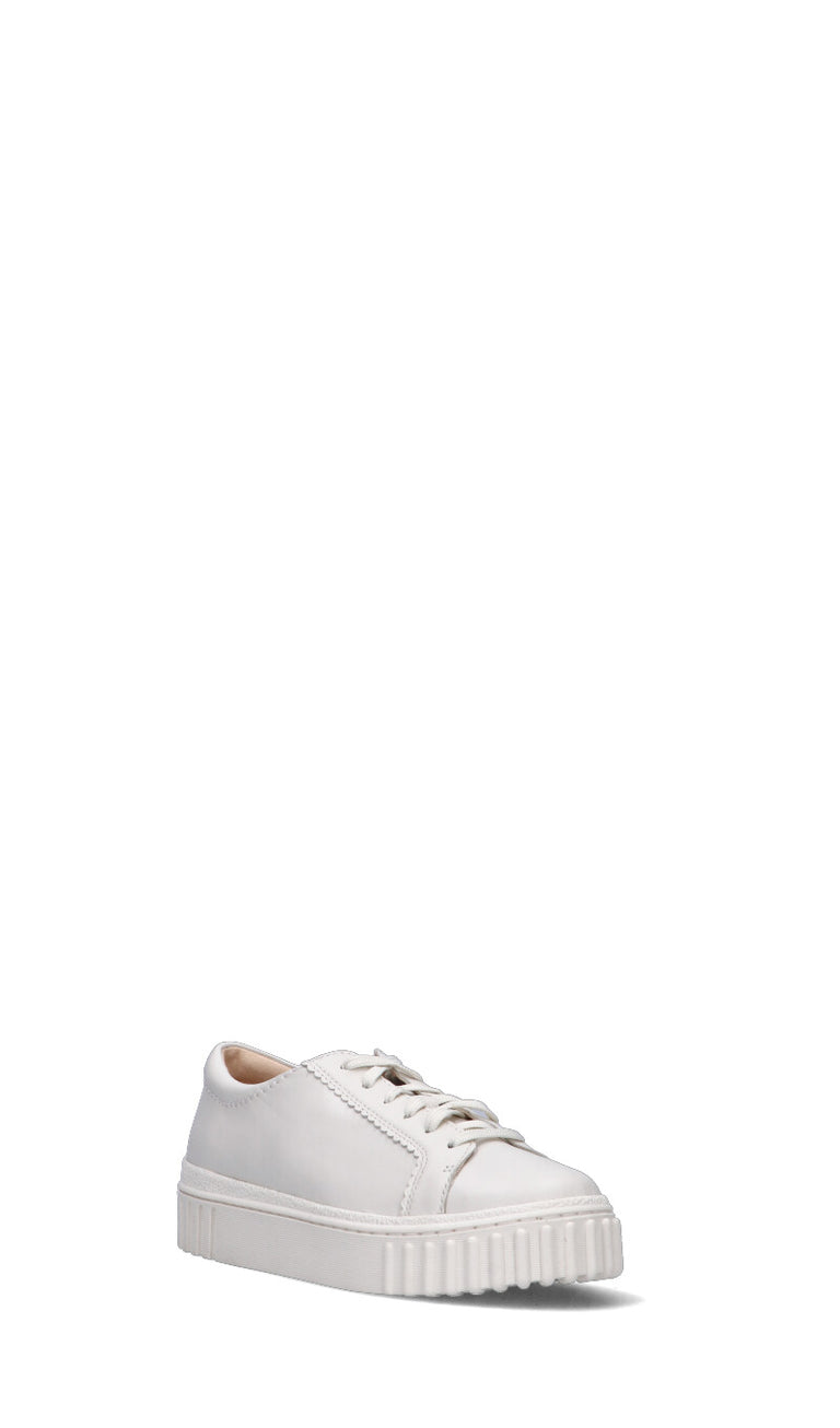 CLARKS CORE Sneaker donna bianca in pelle