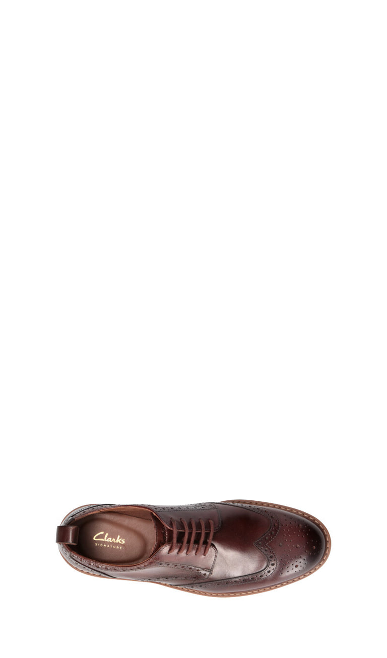 CLARKS CORE Stringata uomo marrone in pelle