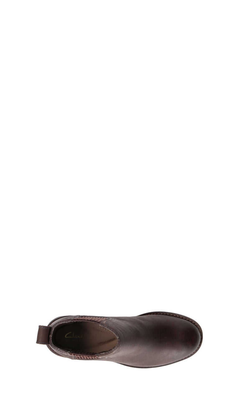 CLARKS CORE Tronchetto donna marrone in pelle