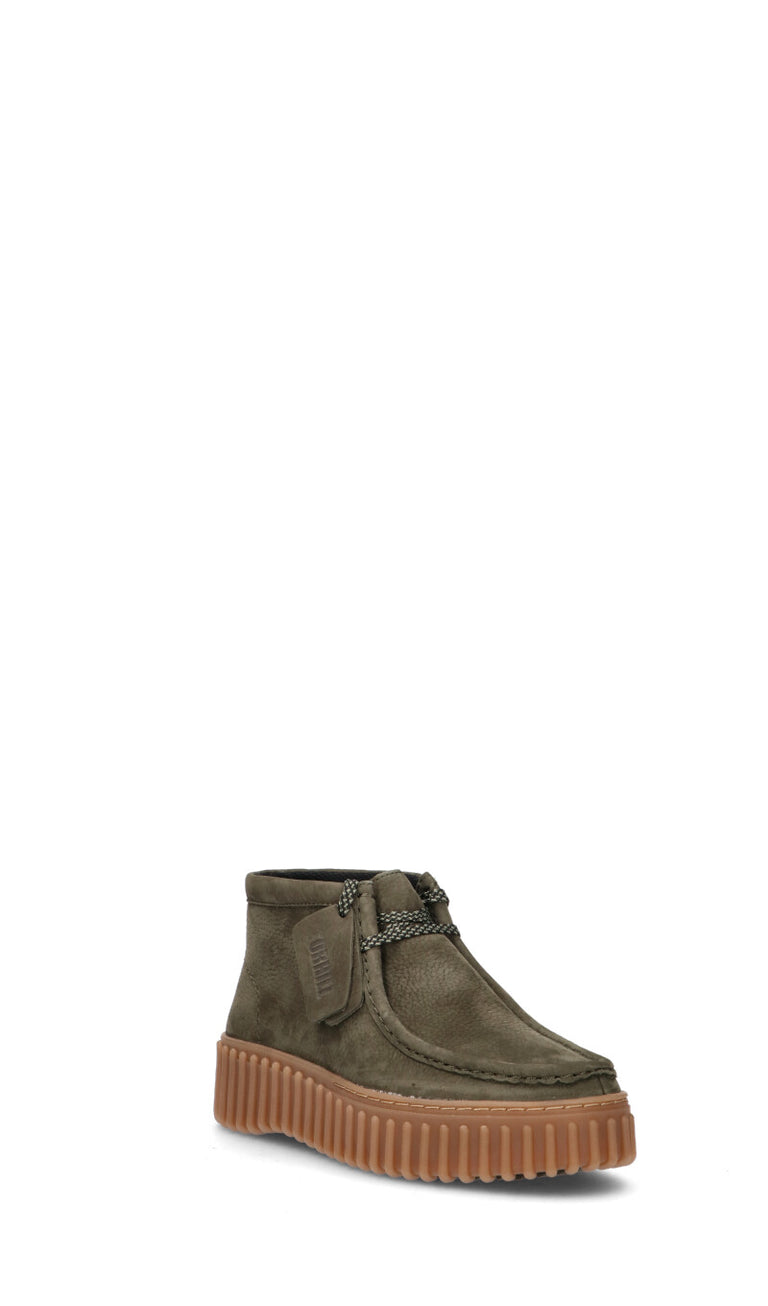 CLARKS CORE Polacco donna militare in pelle