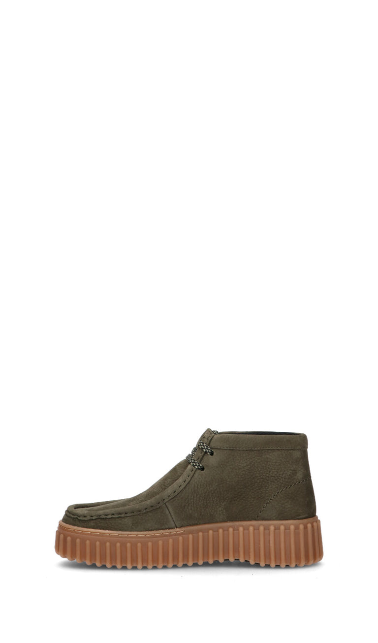 CLARKS CORE Polacco donna militare in pelle