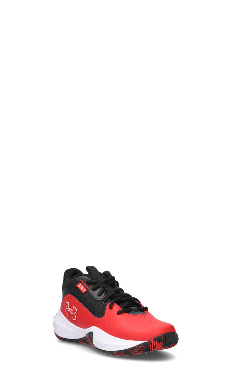 UNDER ARMOUR Scarpa ragazzo rossa/nera in pelle