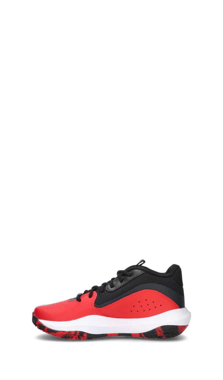 UNDER ARMOUR Scarpa ragazzo rossa/nera in pelle