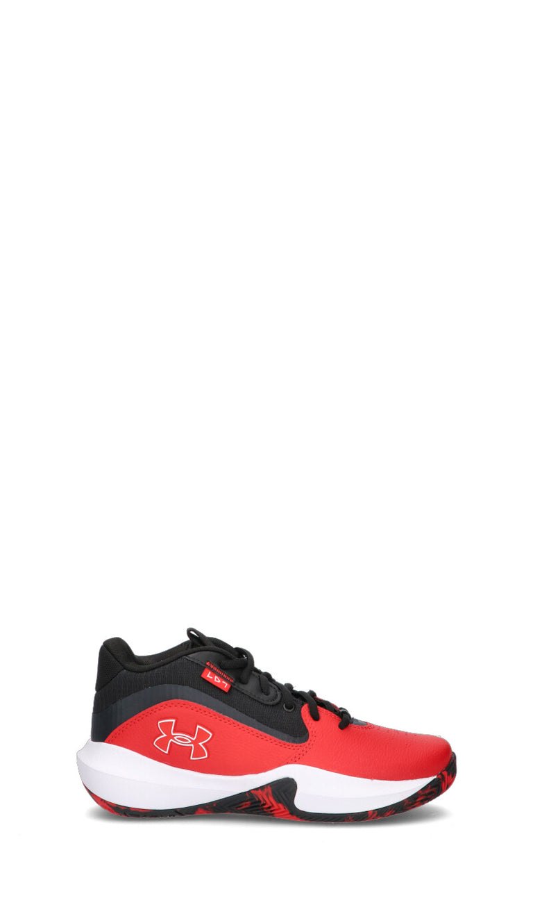 UNDER ARMOUR Scarpa ragazzo rossa/nera in pelle