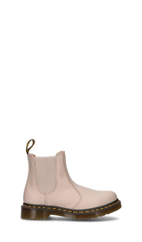 DR. MARTENS Tronchetto donna beige in pelle