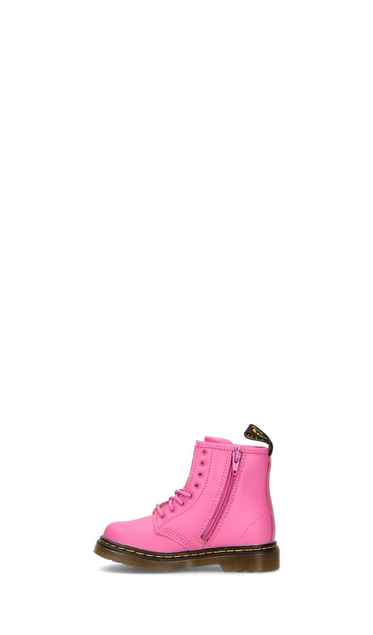 DR. MARTENS Anfibio bimba rosa in pelle