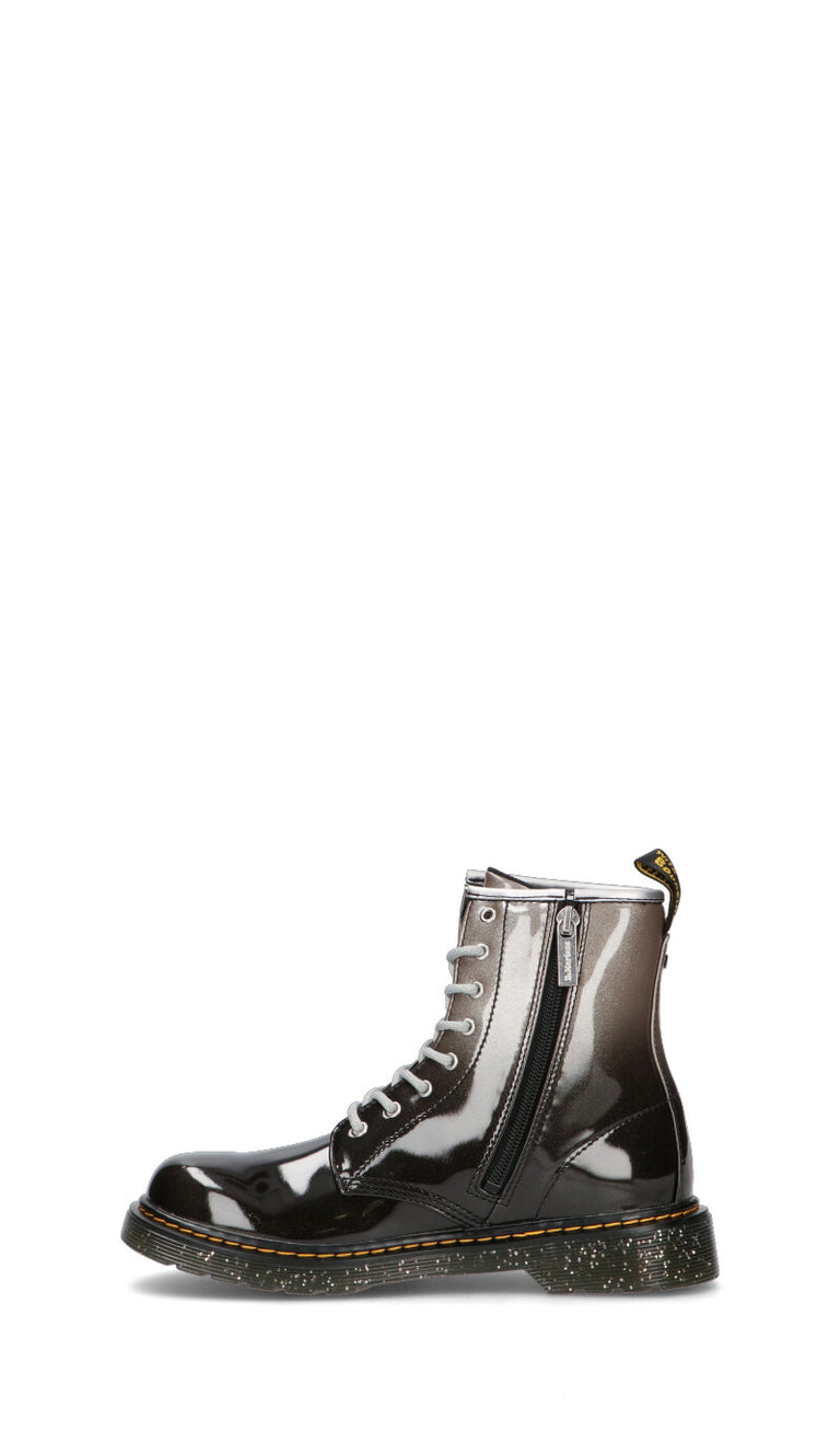 DR. MARTENS - 1460 GLITTER Y Anfibio ragazza nero/argento