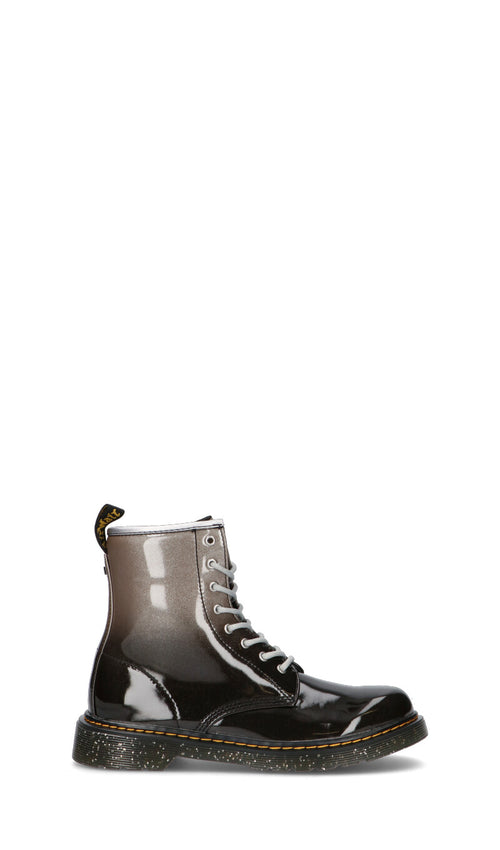 DR. MARTENS - 1460 GLITTER Y Anfibio ragazza nero/argento