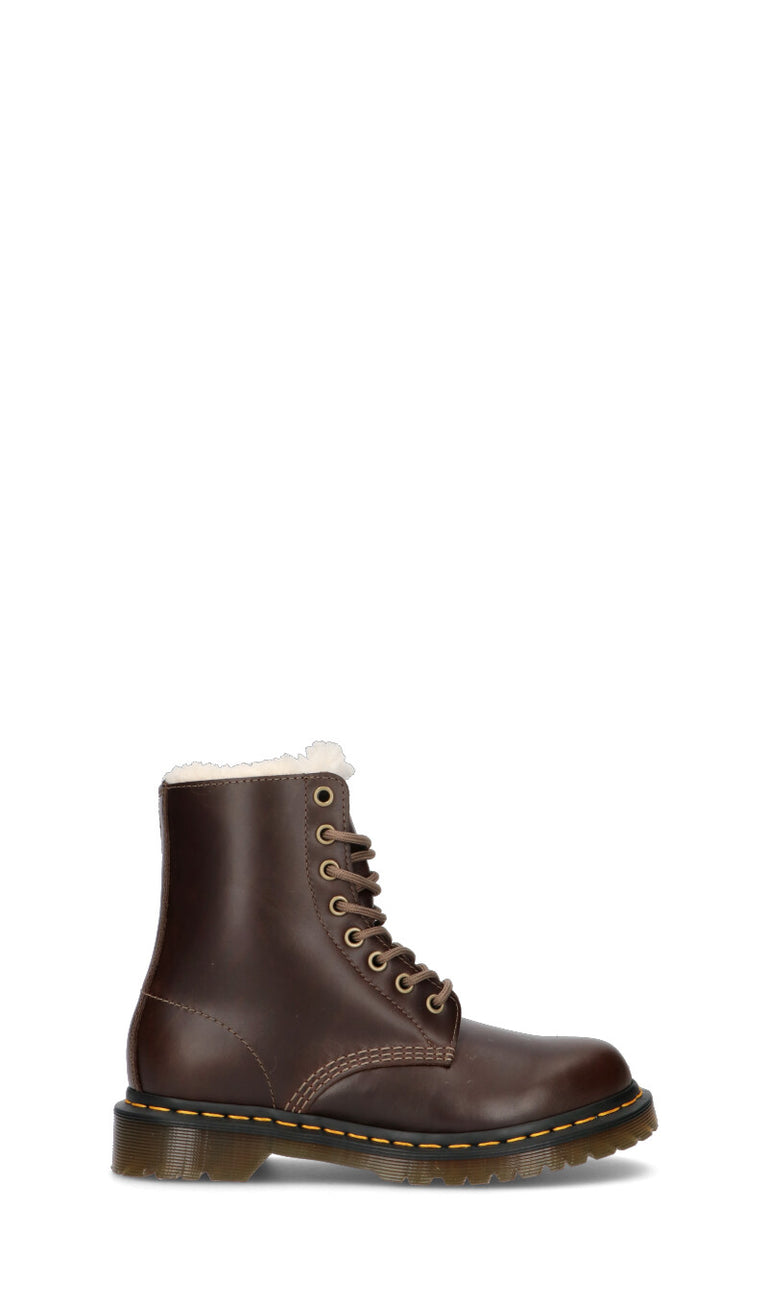 DR. MARTENS - 1460 PASCAL SERENA Anfibio donna khaki in pelle