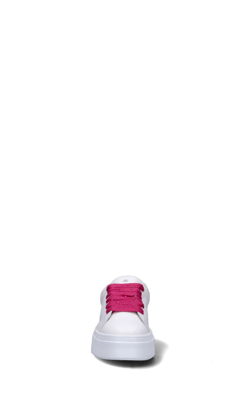 FRAU Sneaker donna bianca/fuxia in pelle