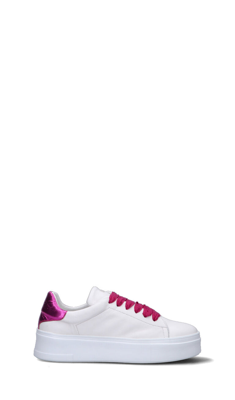 FRAU Sneaker donna bianca/fuxia in pelle