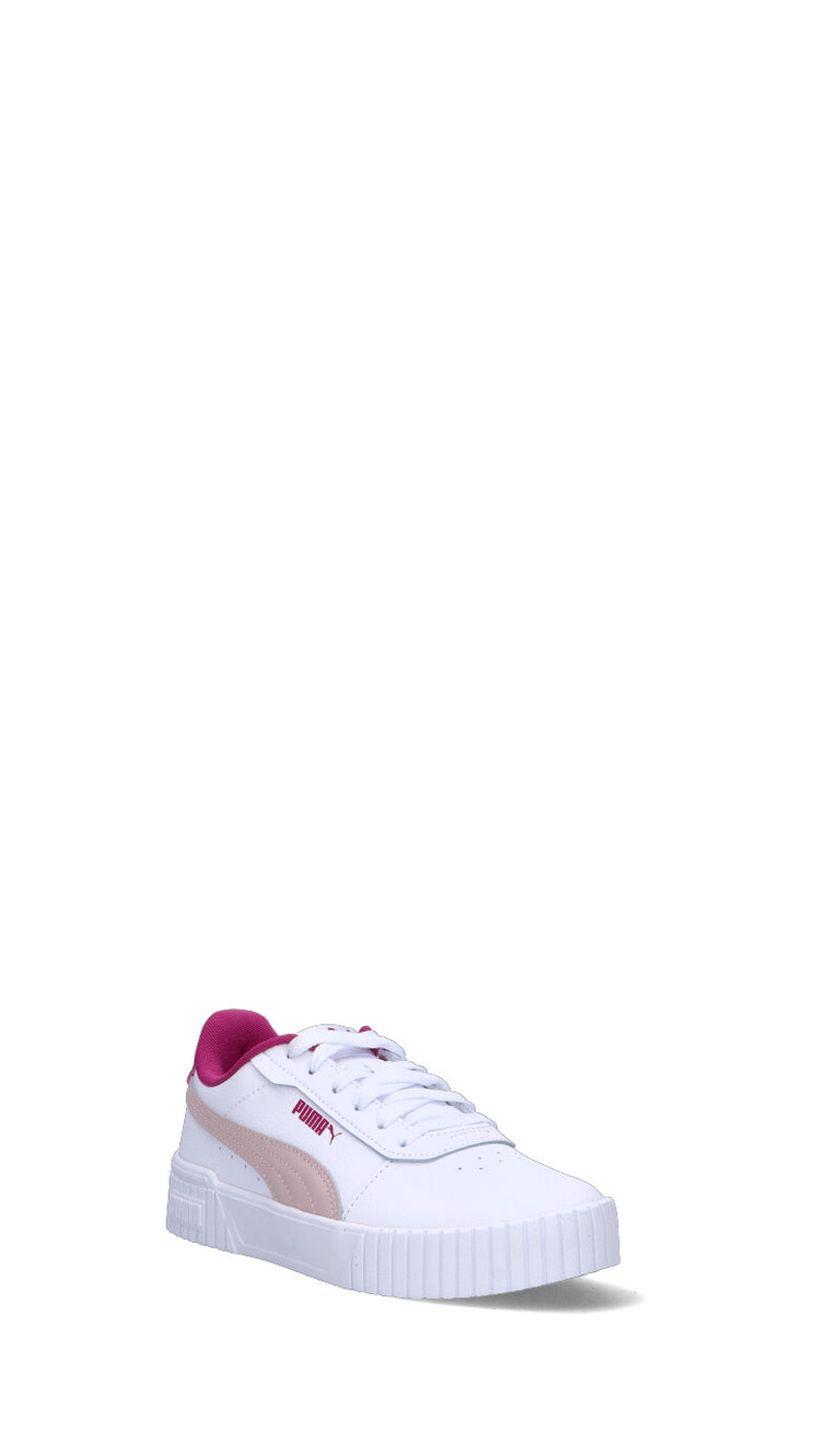 PUMA - CARINA 2.0 JR Sneaker ragazza bianca/rosa in pelle