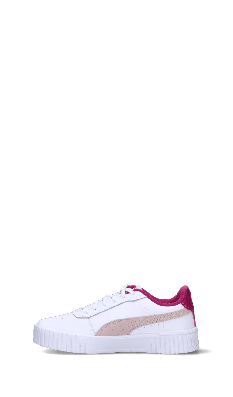 PUMA - CARINA 2.0 JR Sneaker ragazza bianca/rosa in pelle