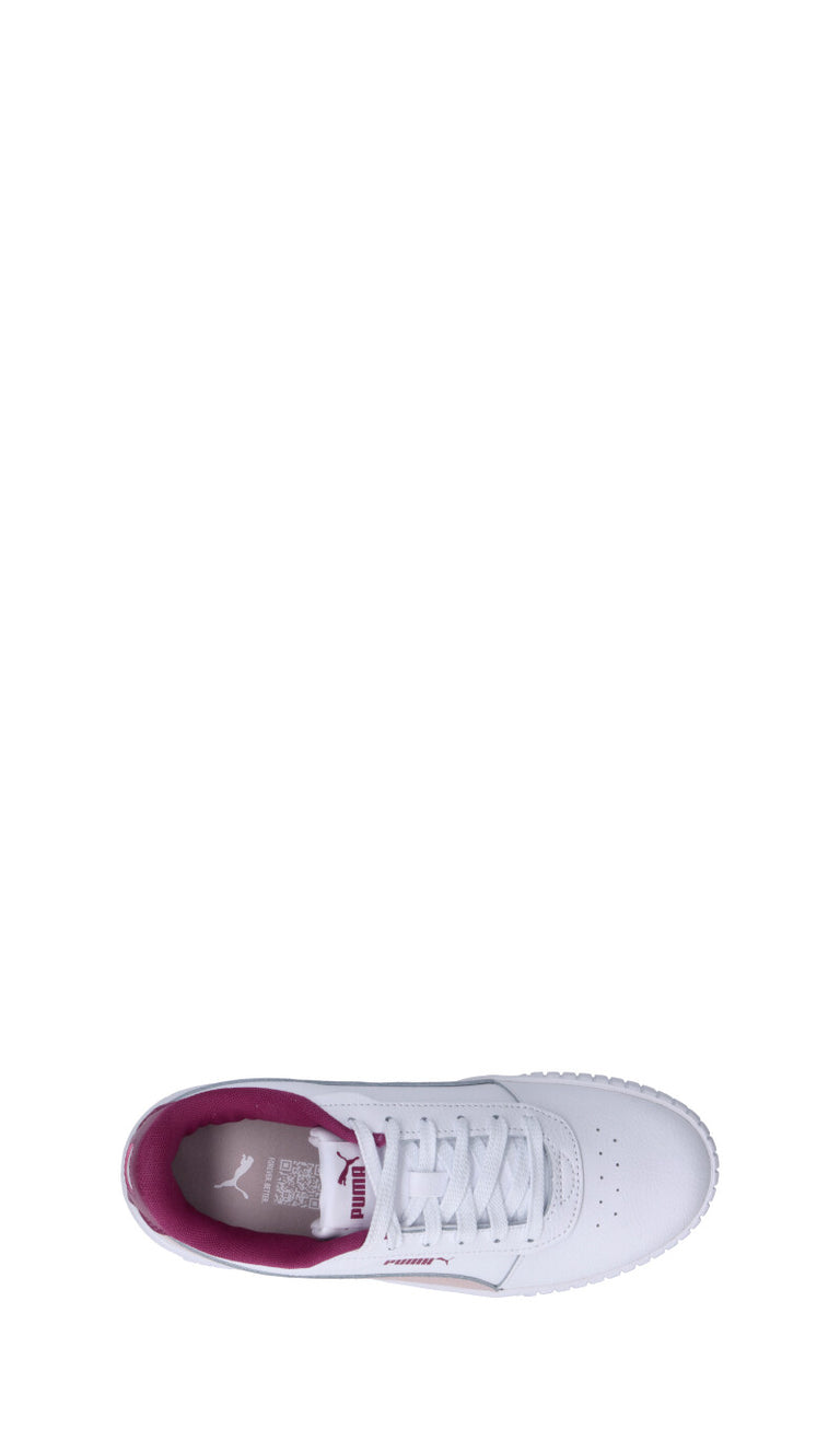 PUMA - CARINA 2.0 JR Sneaker ragazza bianca/rosa in pelle