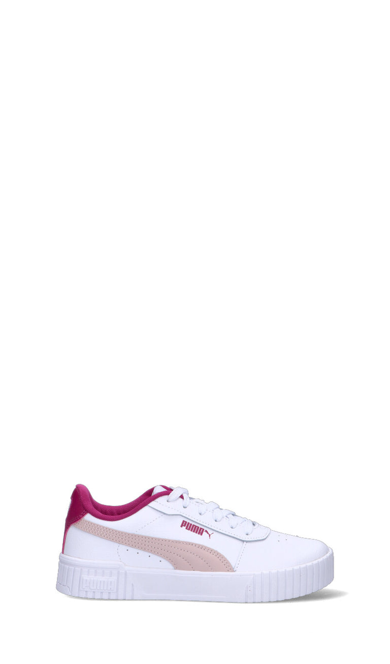 PUMA - CARINA 2.0 JR Sneaker ragazza bianca/rosa in pelle