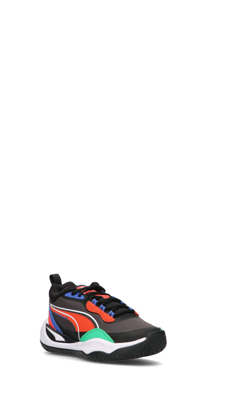 PUMA PLAYMAKER JR Scarpa basket ragazzo nera/multicolor