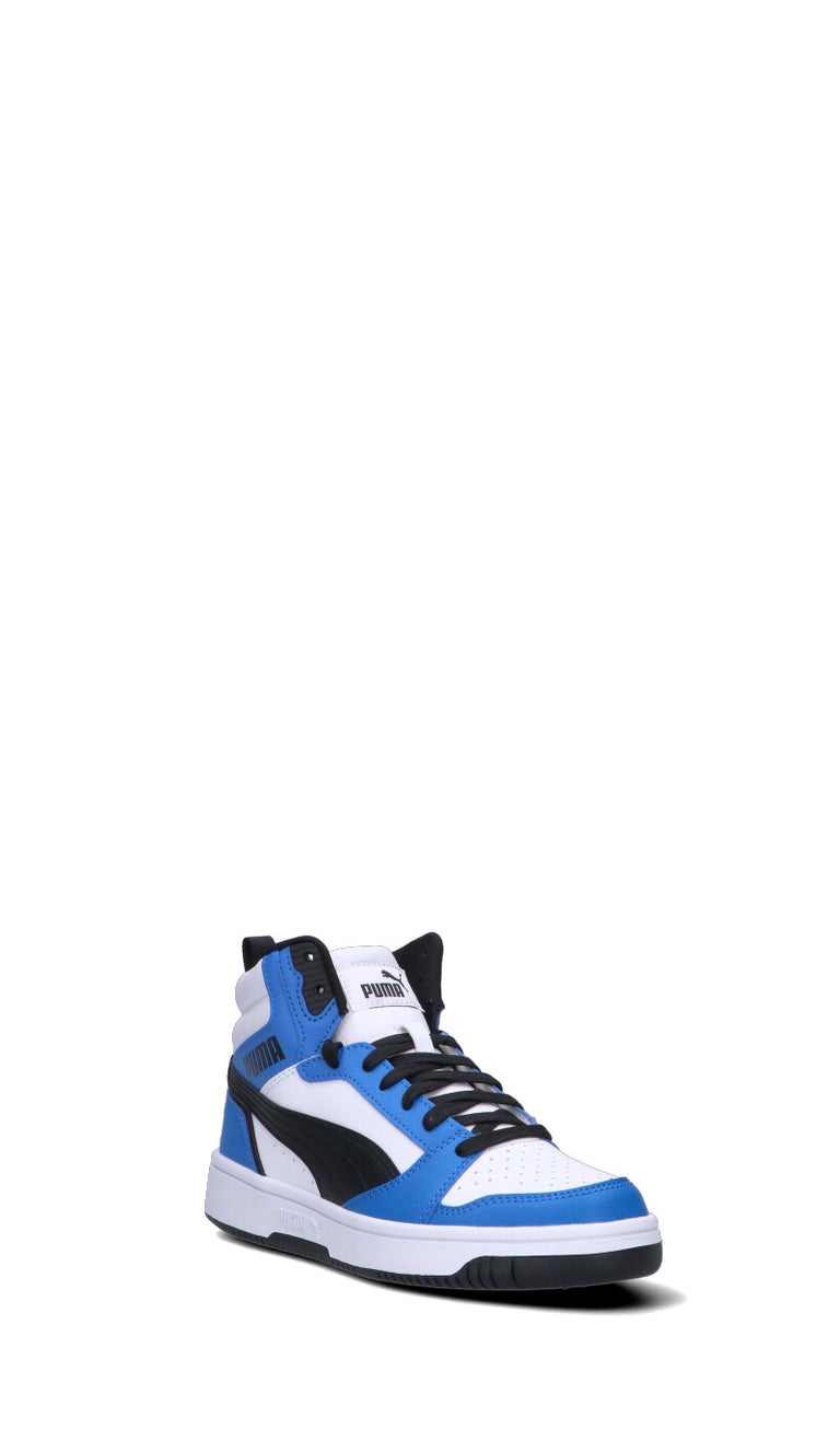 PUMA - REBOUND V6 MID JR Sneaker ragazzo bianca/blu/nera