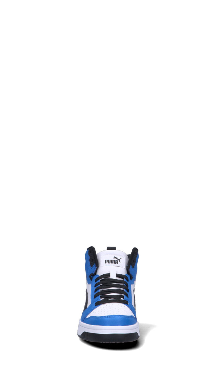 PUMA - REBOUND V6 MID JR Sneaker ragazzo bianca/blu/nera