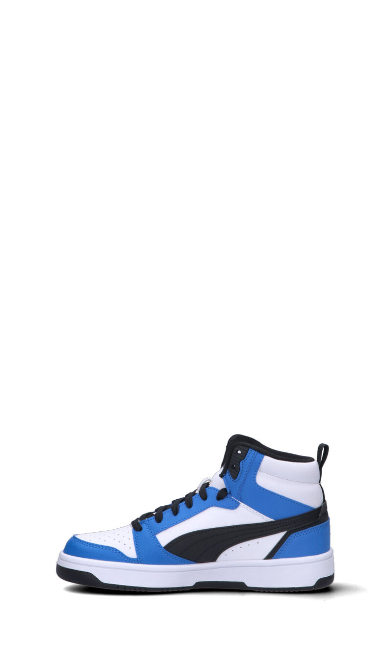 PUMA - REBOUND V6 MID JR Sneaker ragazzo bianca/blu/nera