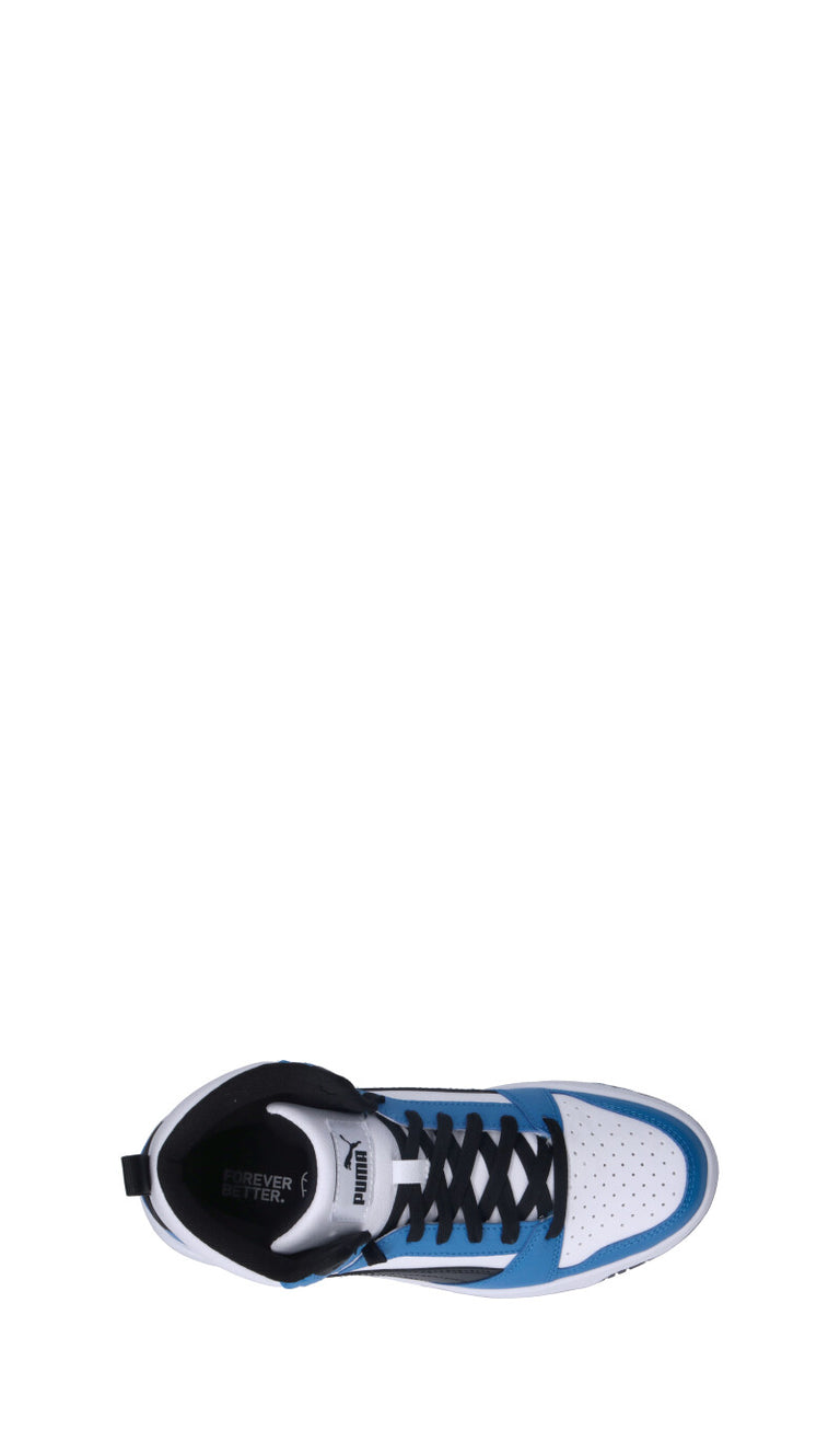 PUMA - REBOUND V6 MID JR Sneaker ragazzo bianca/blu/nera