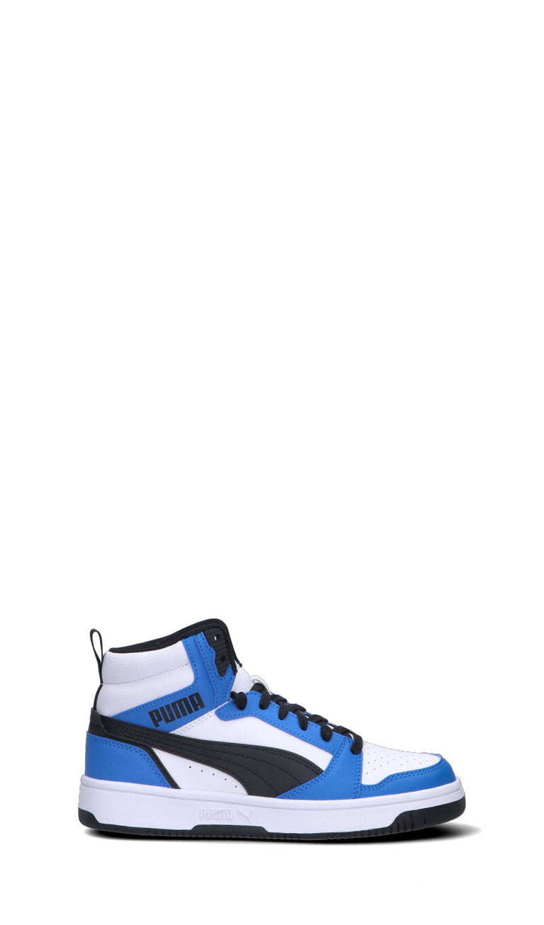 PUMA - REBOUND V6 MID JR Sneaker ragazzo bianca/blu/nera