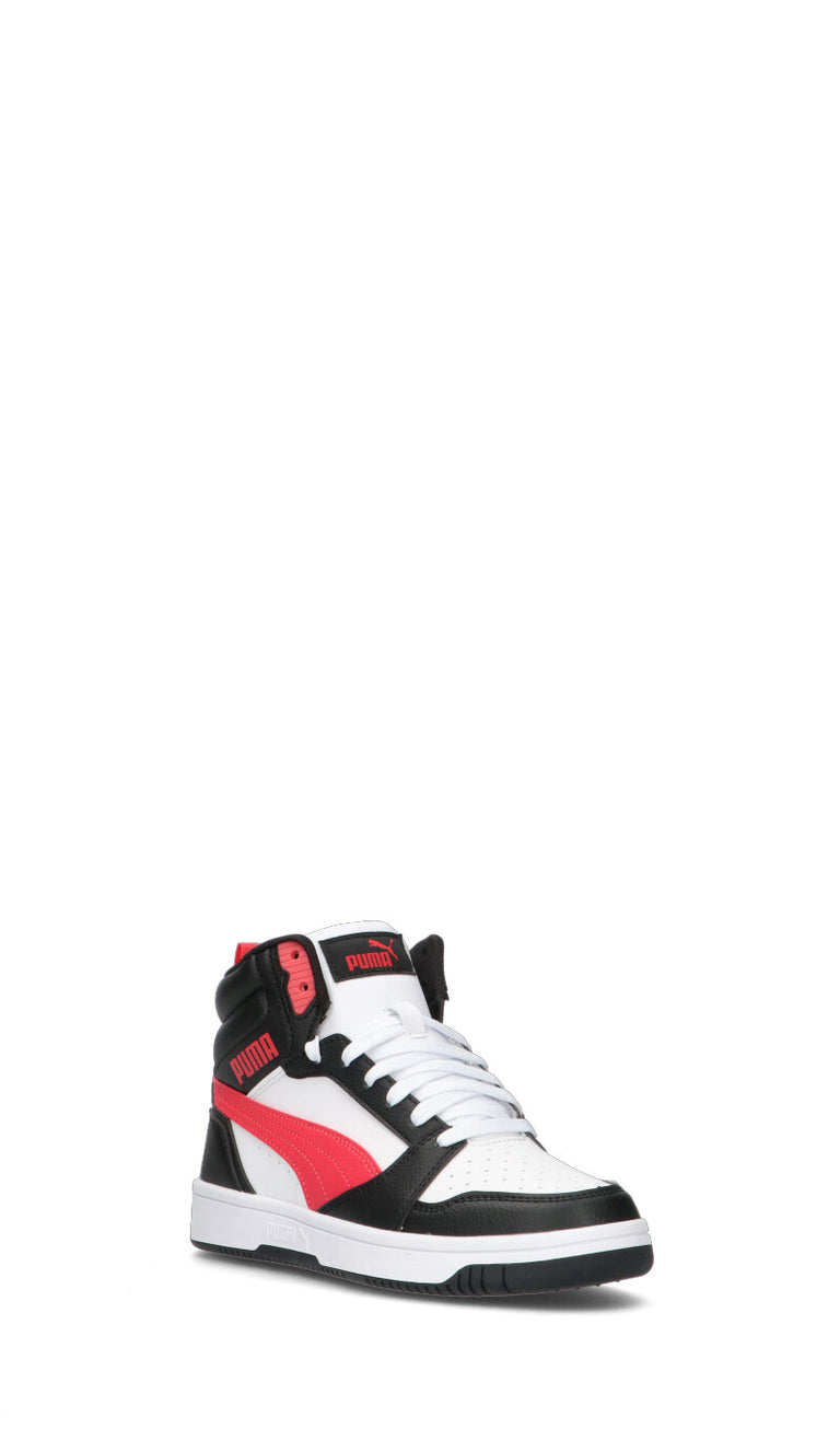 PUMA - REBOUND V6 MID JR Sneaker ragazzo bianca/nera