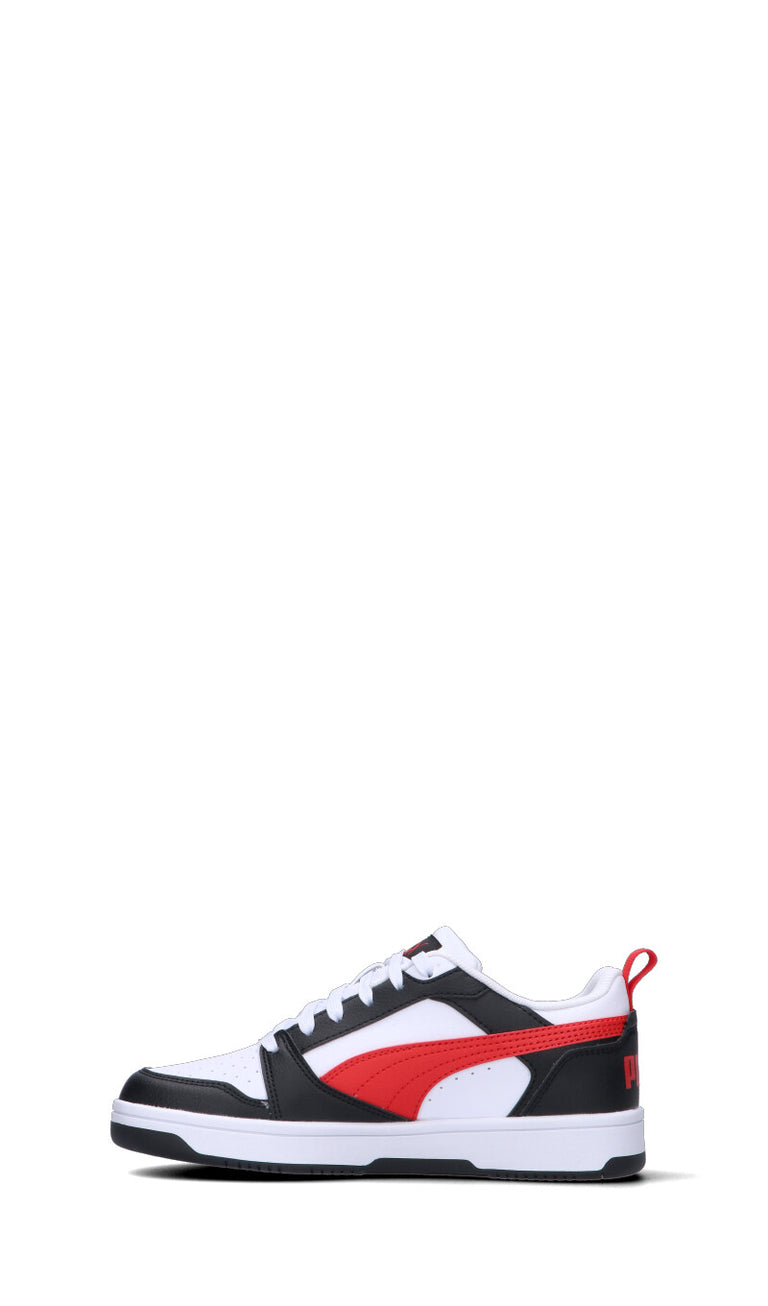 PUMA REBOUND V6 LO JR Sneaker bimbo bianca/nera/rossa