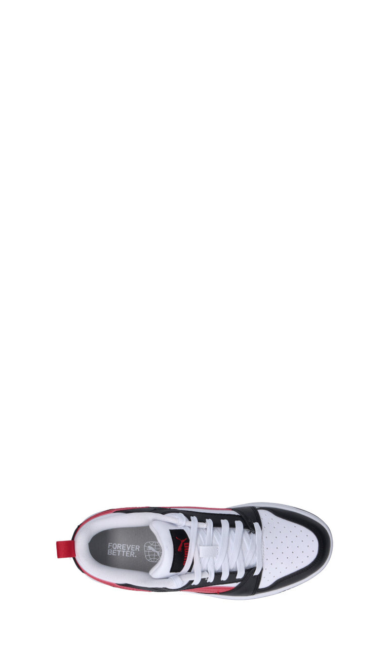 PUMA REBOUND V6 LO JR Sneaker bimbo bianca/nera/rossa