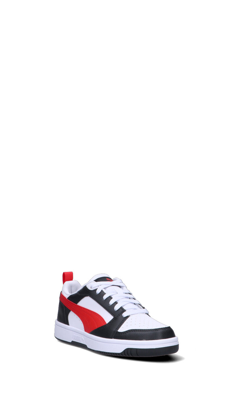 PUMA Sneaker ragazzo bianca/nera/rossa