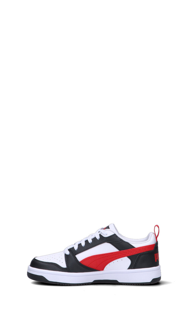 PUMA Sneaker ragazzo bianca/nera/rossa