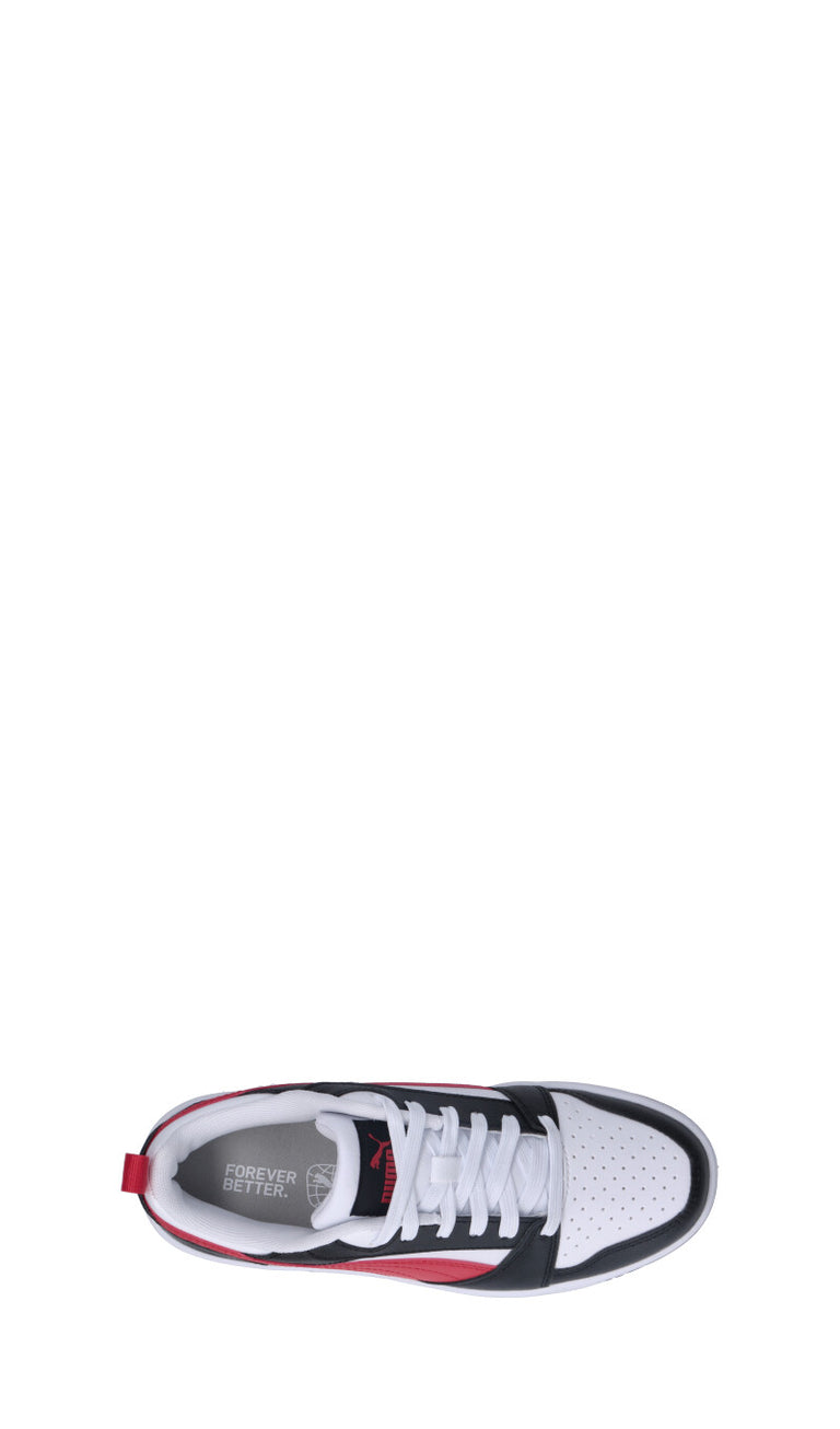 PUMA Sneaker ragazzo bianca/nera/rossa