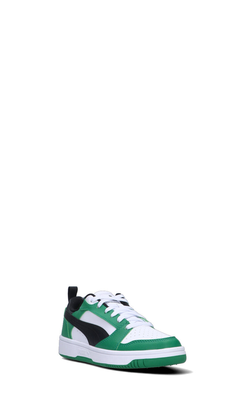 PUMA - REBOUND V6 LO JR Sneaker ragazzo bianca/verde