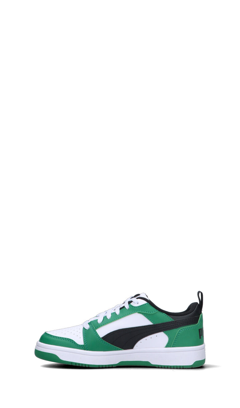 PUMA - REBOUND V6 LO JR Sneaker ragazzo bianca/verde