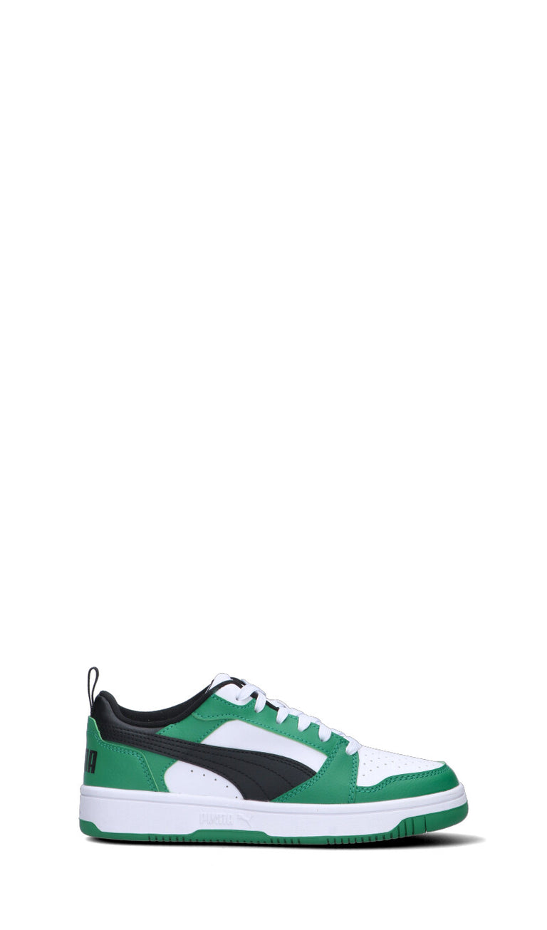 PUMA - REBOUND V6 LO JR Sneaker ragazzo bianca/verde