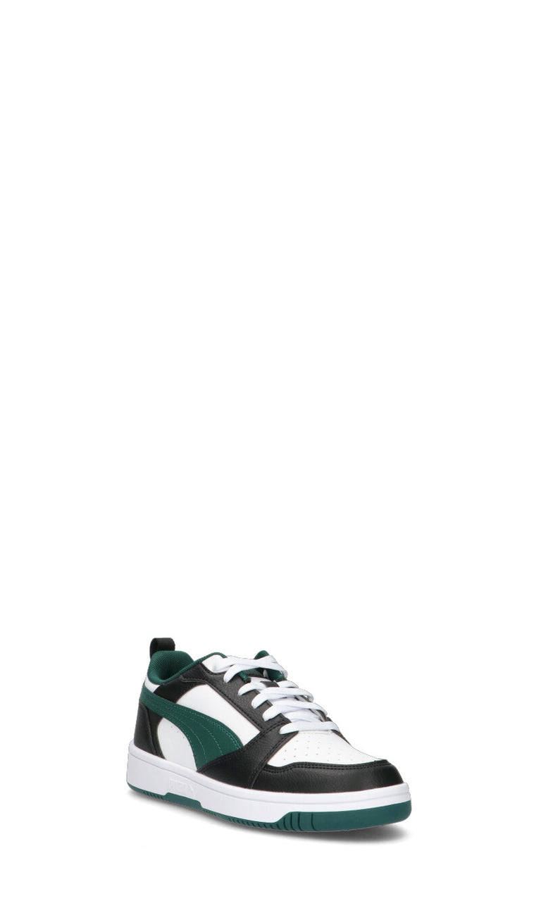 PUMA - REBOUND V6 LOW Sneaker ragazzo bianca/verde/nera