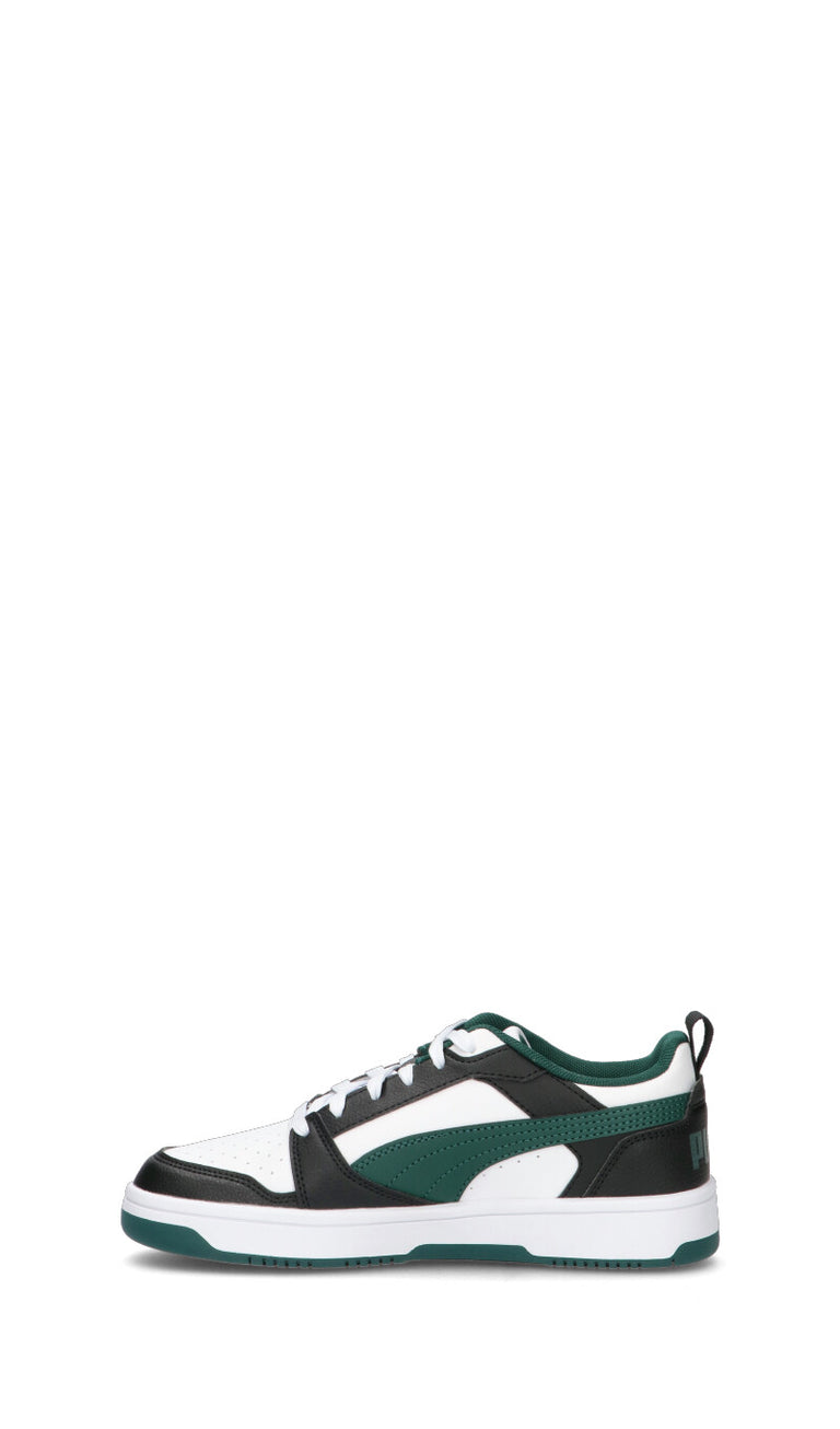 PUMA - REBOUND V6 LOW Sneaker ragazzo bianca/verde/nera