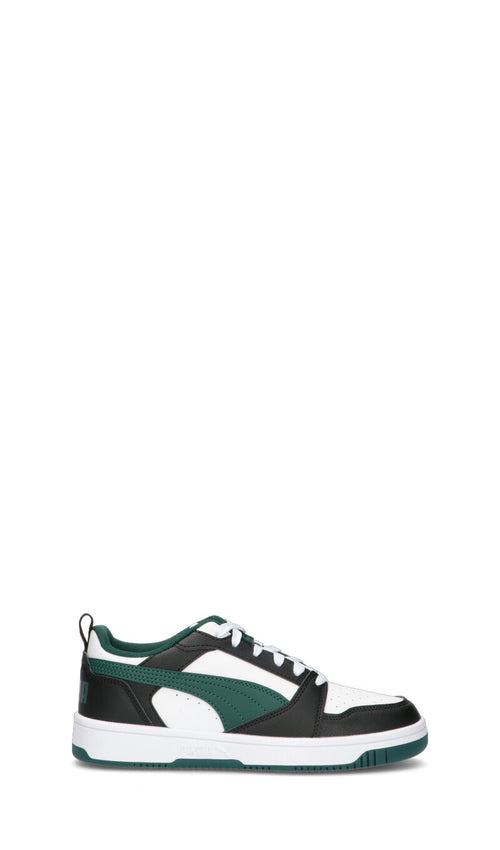 PUMA - REBOUND V6 LOW Sneaker ragazzo bianca/verde/nera