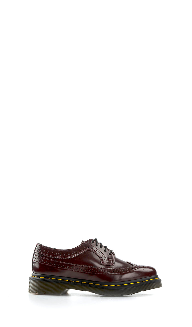 DR.MARTENS Stringata donna bordeax in pelle verniciata