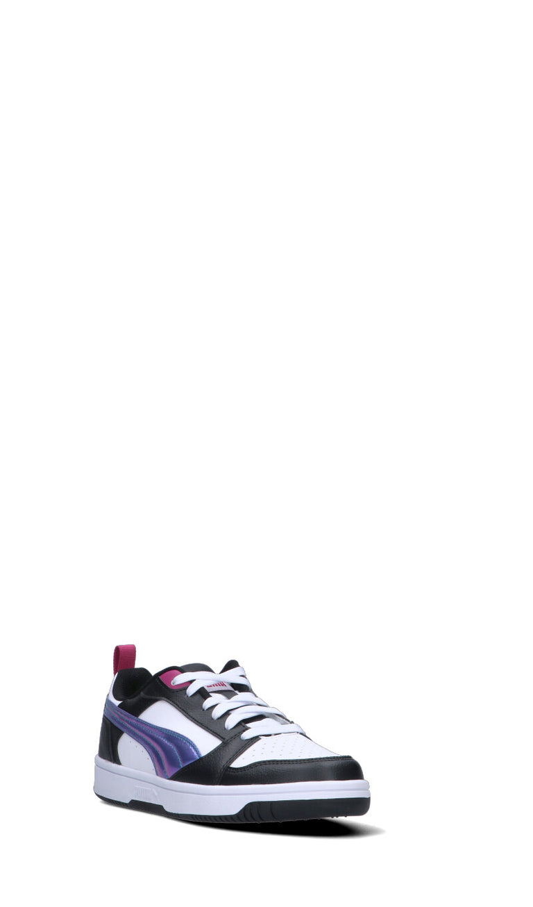 PUMA - REBOUND V6 LO BOUNCY SKY JR Sneaker ragazzo bianca/nera