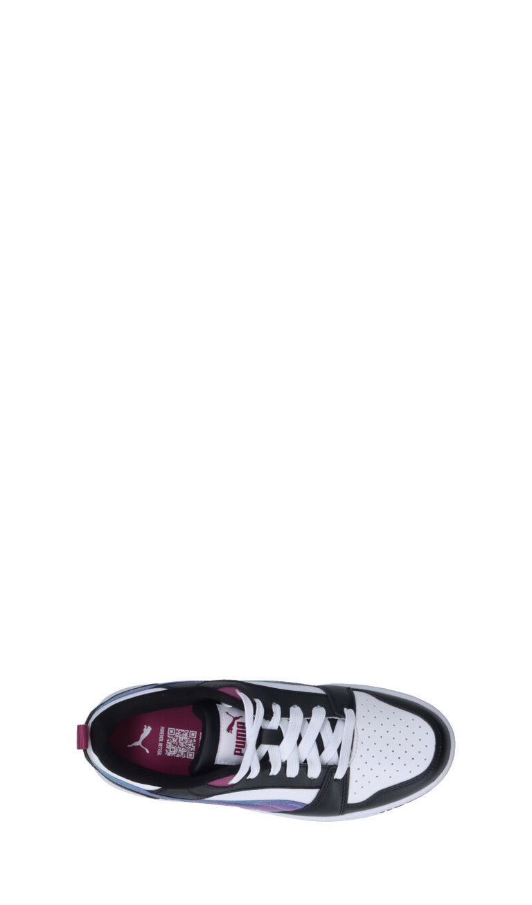 PUMA - REBOUND V6 LO BOUNCY SKY JR Sneaker ragazzo bianca/nera