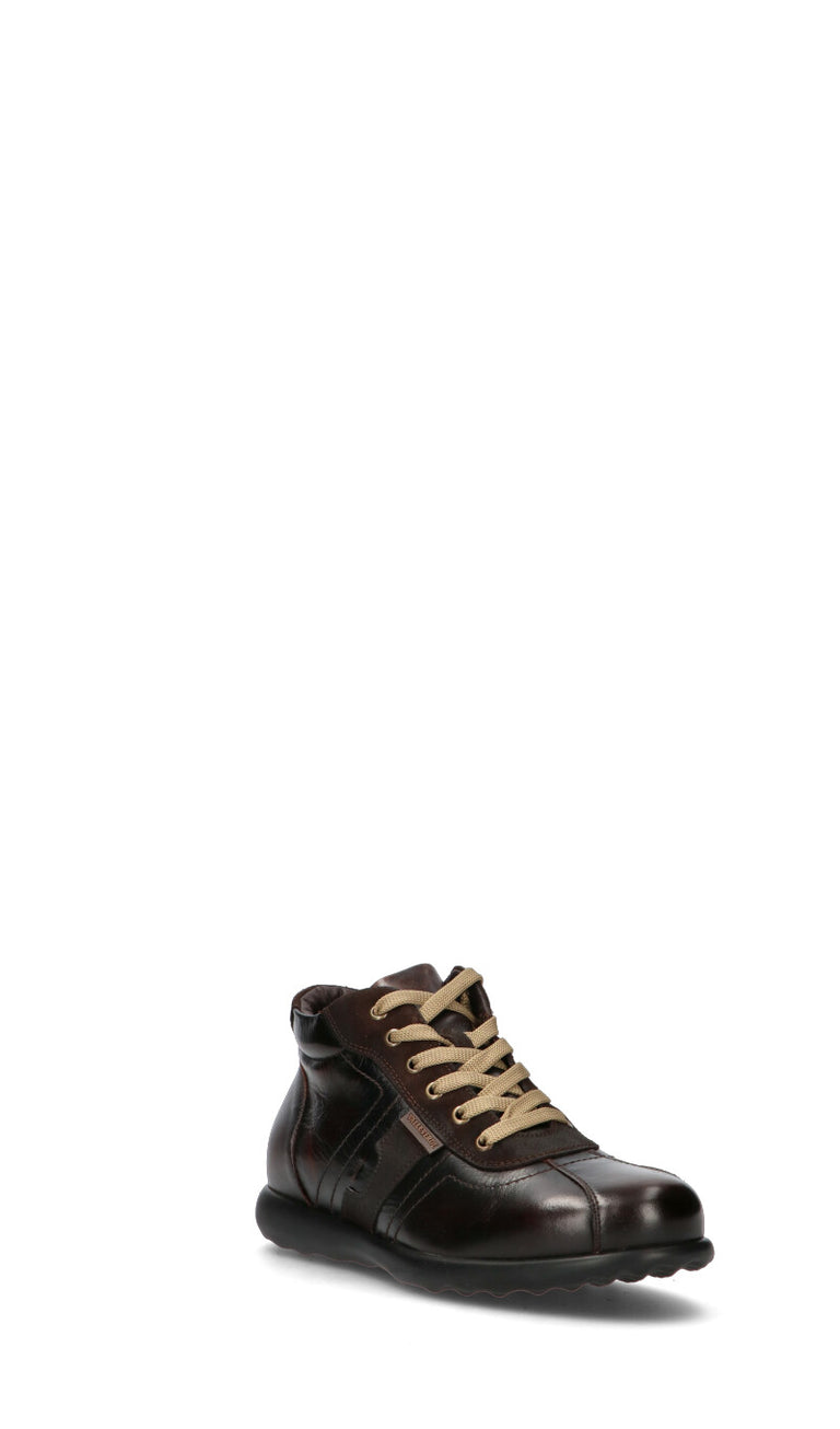 VALLEVERDE Sneaker uomo marrone in pelle